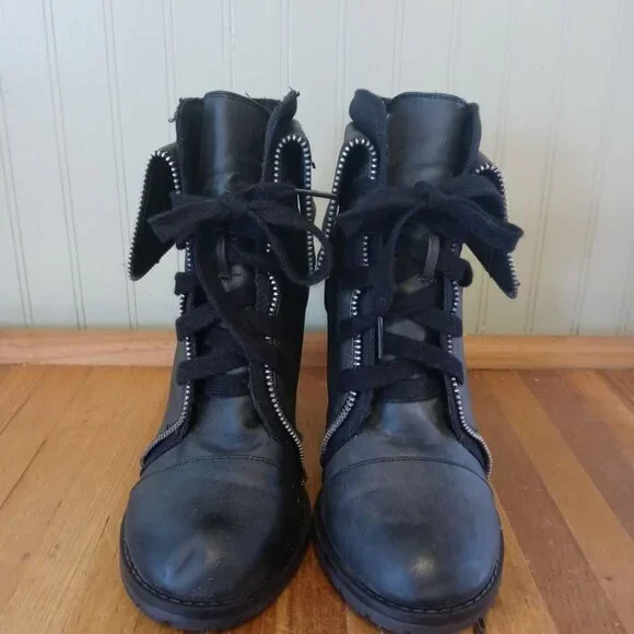 Charlotte Russe Grey Ankle Boots - Picture 5 of 6